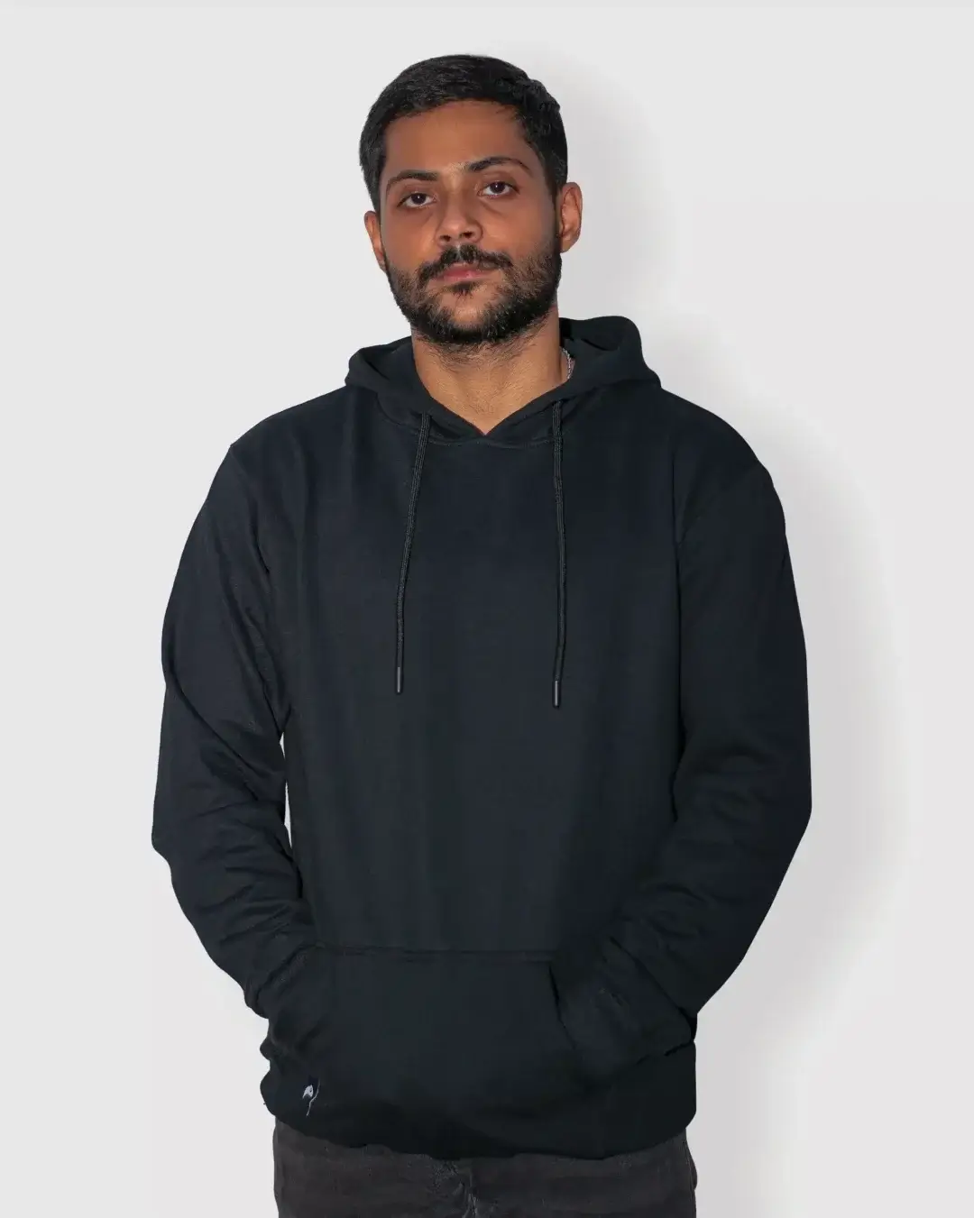 black hoodie